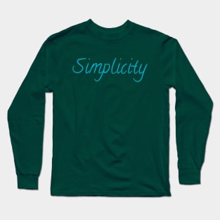 Simplicity Long Sleeve T-Shirt